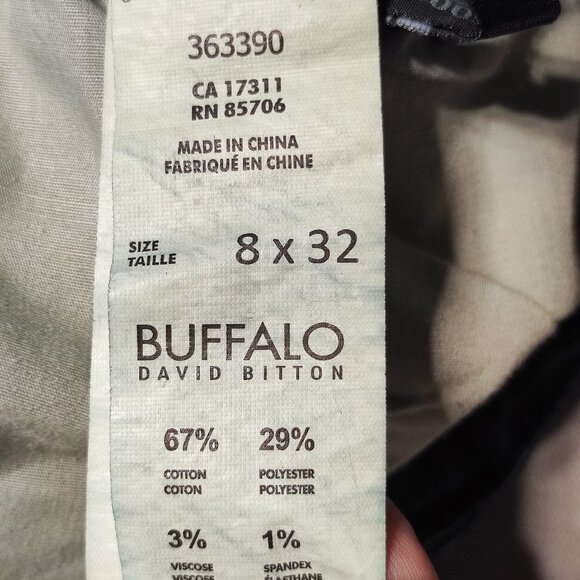 Buffalo David Bitton jeans Misha women's size 8x32 ink blue mid rise straight - Picture 8 of 13